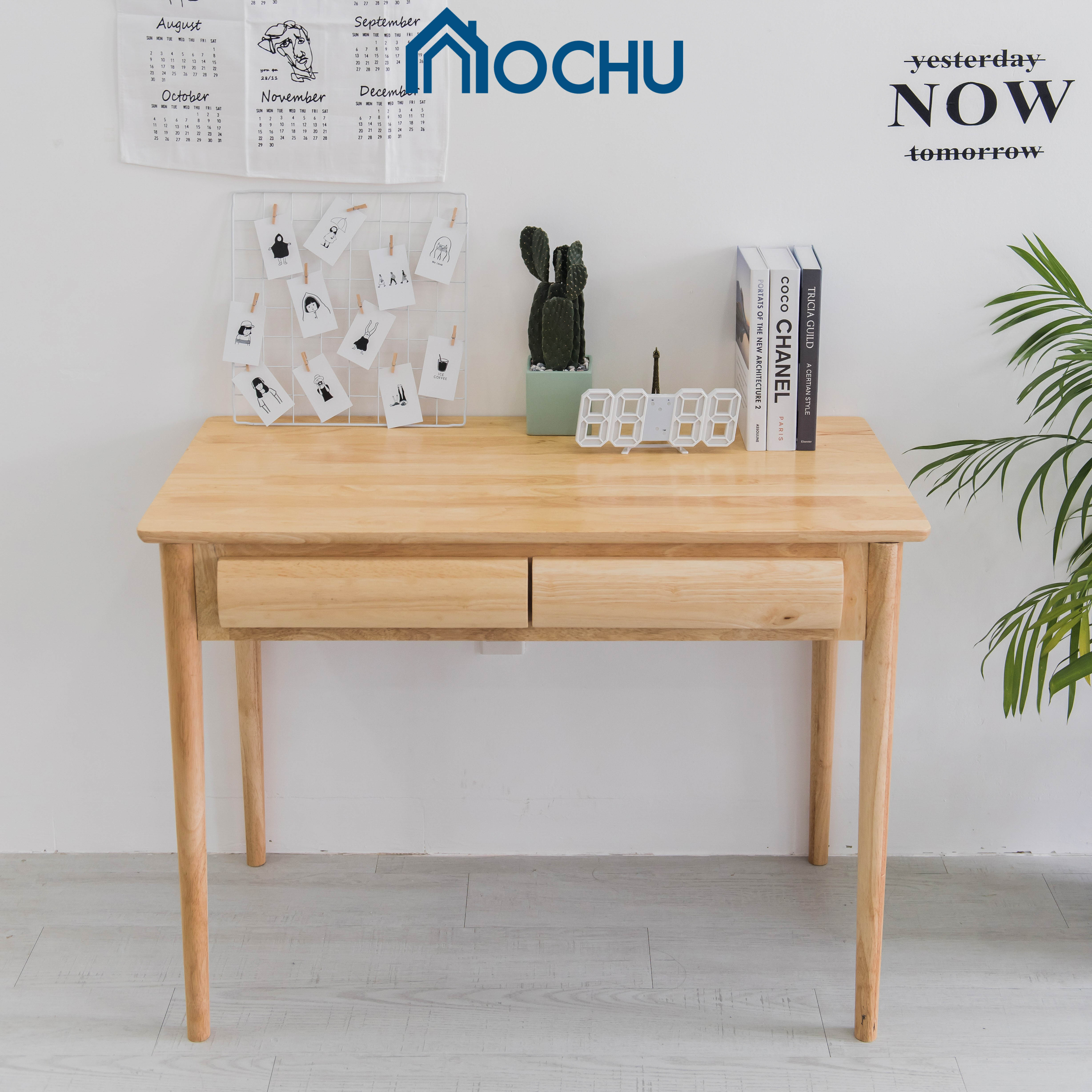 Bàn Làm Việc Gỗ Có Hộc OCHU - B Table - Natural