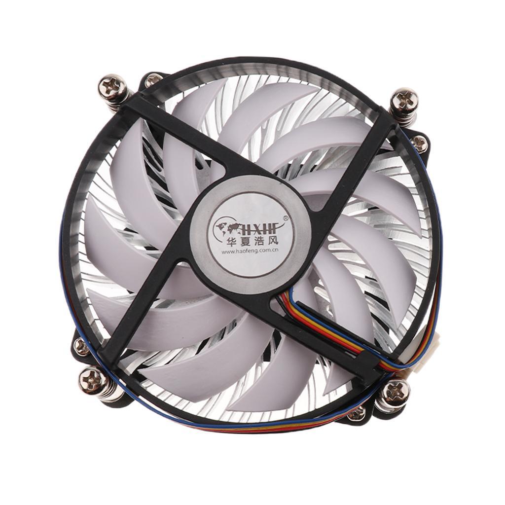 4 Pins Computer CPU Cooling PWM Fans Case Quiet Heatsink Black