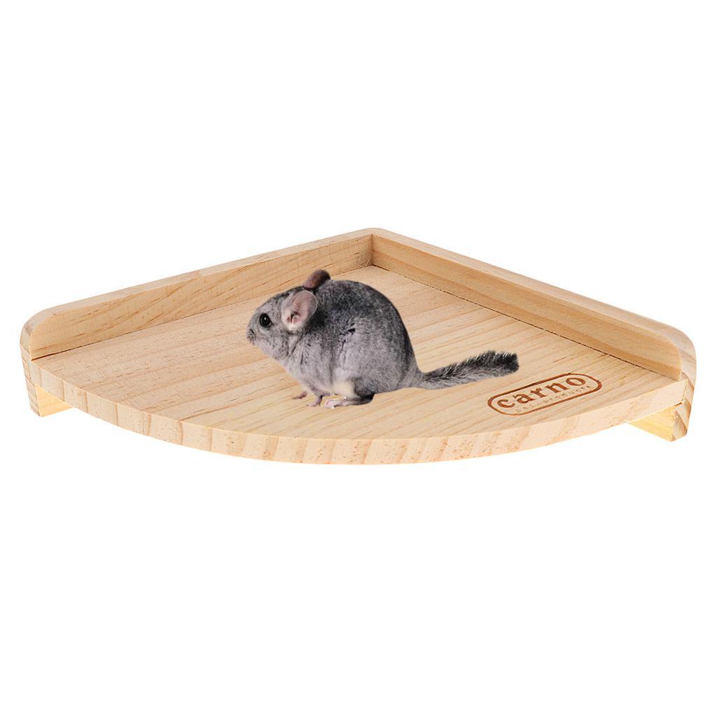 Wooden Platform Stand Hamster Rat Perch for Bird Parrot Small Animal Cages