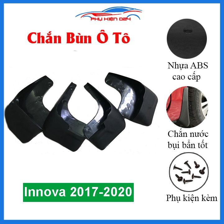 Bộ 4 chắn bùn chuẩn cho xe Innova 2017-2018-2019-2020 (kèm bộ ốc)