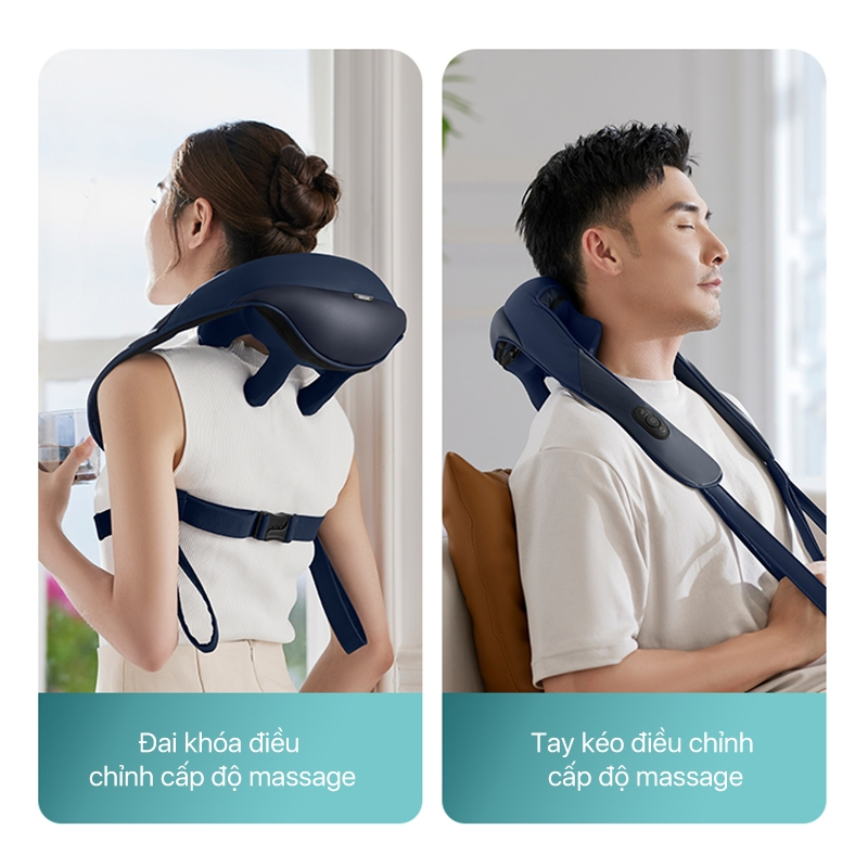 Máy Massage Cổ Vai Gáy, mô phỏng massage như các đầu ngón tay, 6 điểm tiếp xúc ôm sát vùng vai cổ