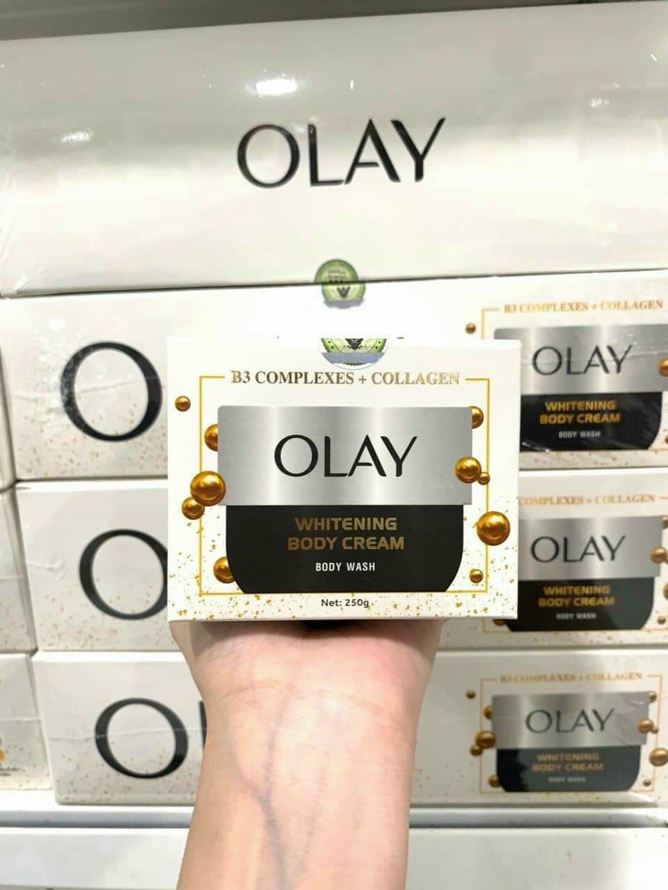 Kem OLAY WHITENING BODY GREAM 250ML THÁI LAN( KHÔNG XUẤT HÓA ĐƠN ĐỎ )