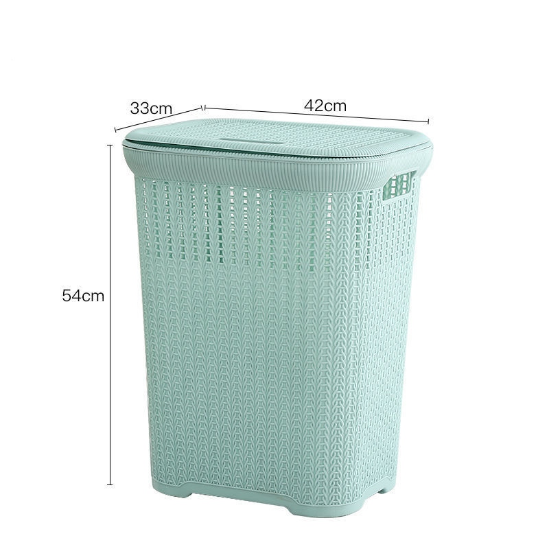 Giỏ đựng đồ quần áo có nắp Hàn Quốc ( Tặng Sét 5 Móc áo Inox Xoắn Dài 40cm )
