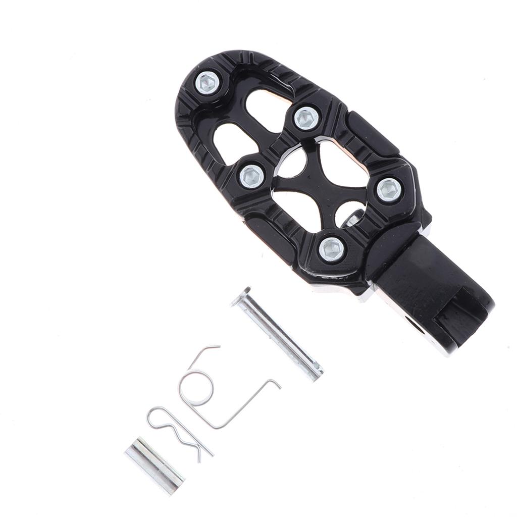 New Alloy Black Footbrake Rear Pegs Bracket Mount Footrest for Motorbikes