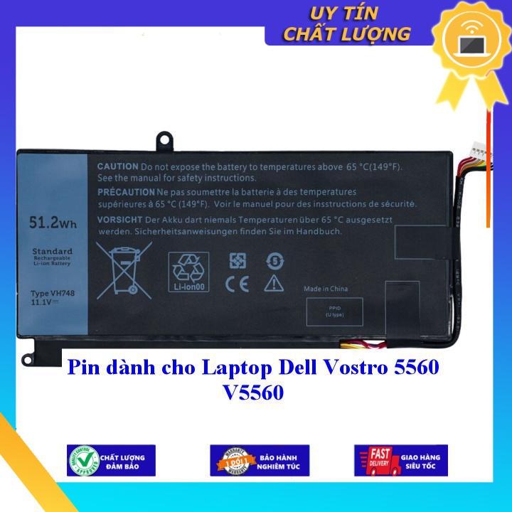 Pin dùng cho Laptop Dell Vostro 5560 V5560 - Hàng Nhập Khẩu New Seal