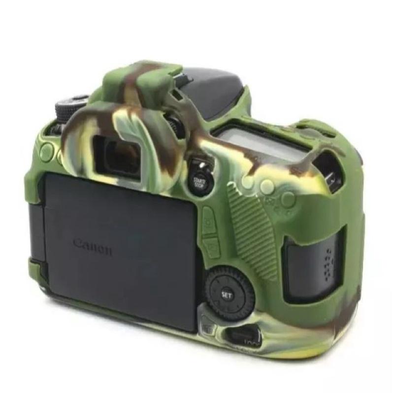 Vỏ cao su - Cover dành cho máy ảnh Canon 70D/80D (màu camo)