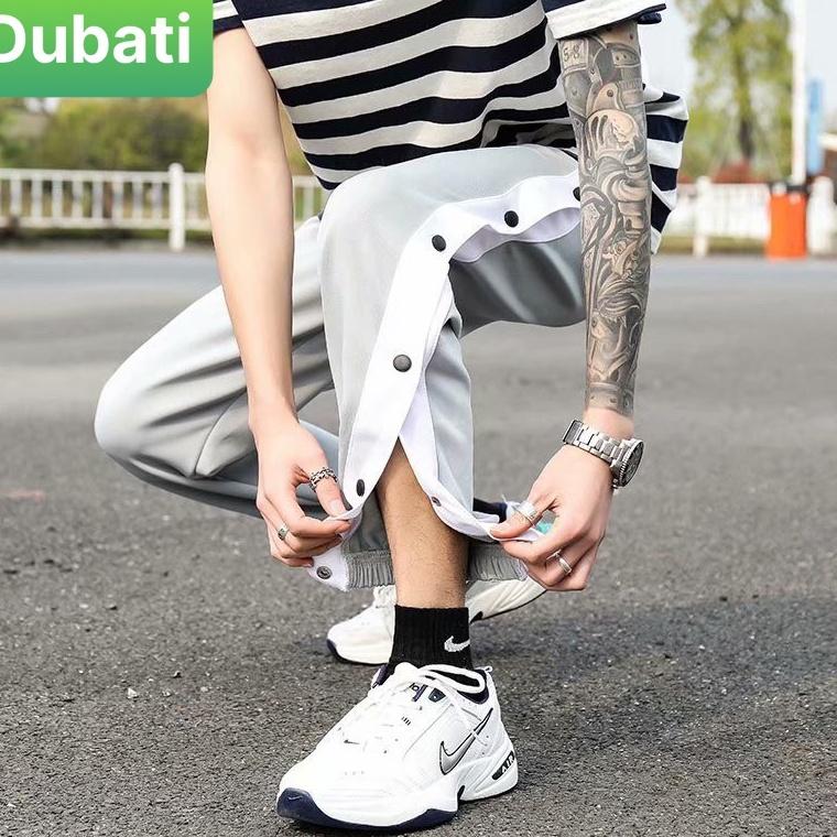 QUẦN JOGGER THỂ THAO NAM NỮ UNISEX CHẤT NỈ DÀY DA CÁ ỐNG SUÔNG RỘNG 7 CÚC BẤM THỜI TRANG THU ĐÔNG SÀNH ĐIÊU - DUBATI F