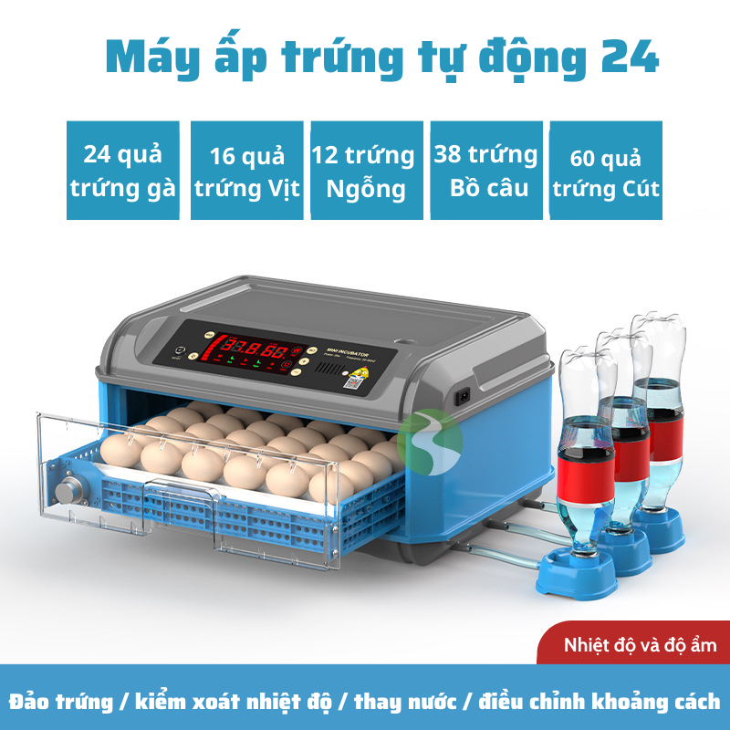 Máy ấp trứng gà mini tự động Hàng chính hãng đa năng hiện đại MA10