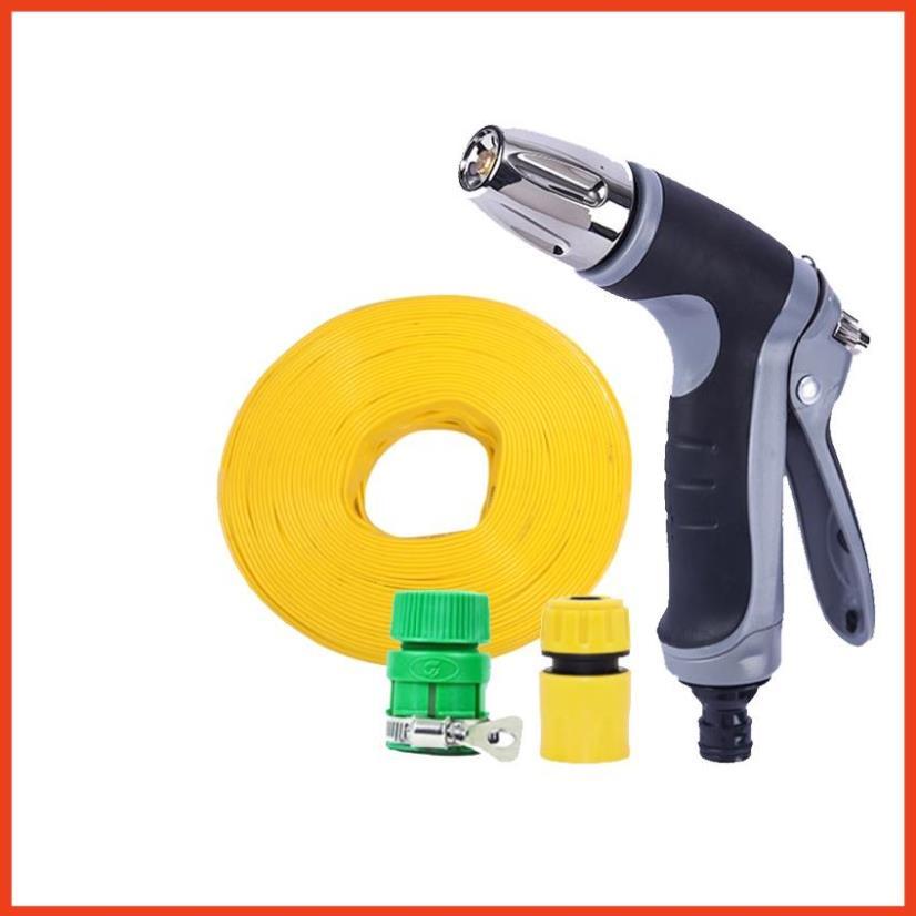 Bộ dây và vòi xịt tăng áp lực nước 300% loại 25m cút nhựa,nối nhựa 206817