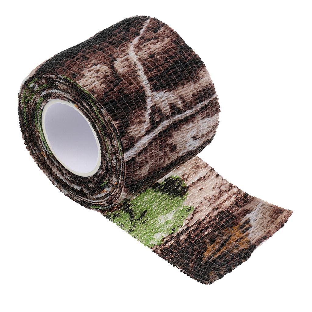 Outdoor Hunting Equipment Camouflage Stealth Elastic Camo Tape Wrap 5cm 2.2m