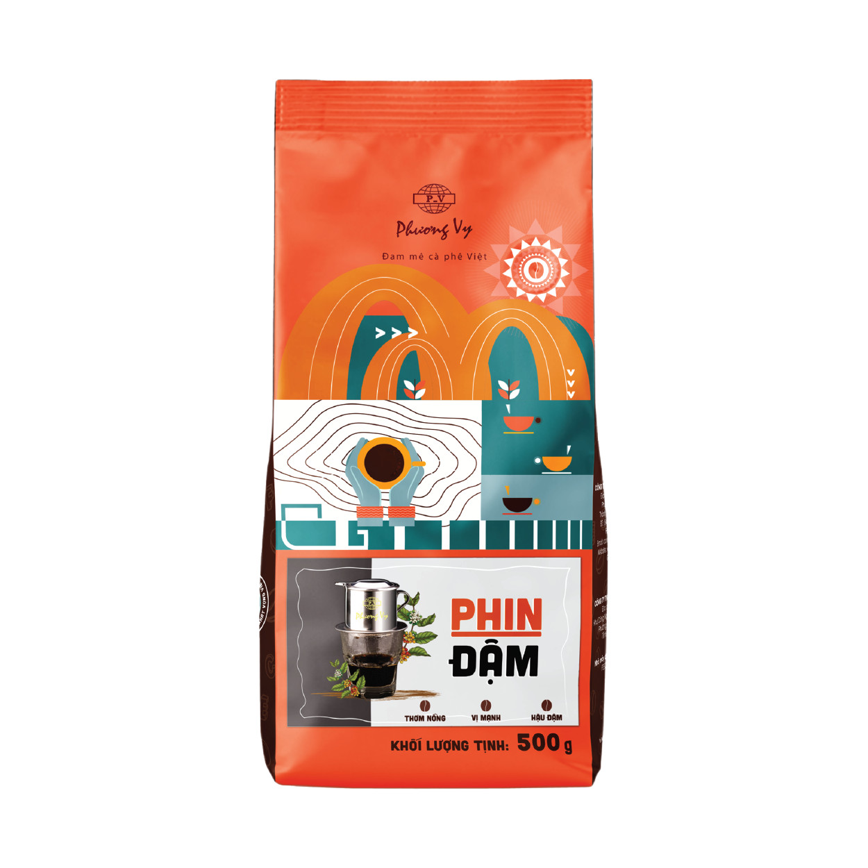 Cà Phê Gu Truyền Thống - Phin Đậm - 500g - Phương Vy Coffee