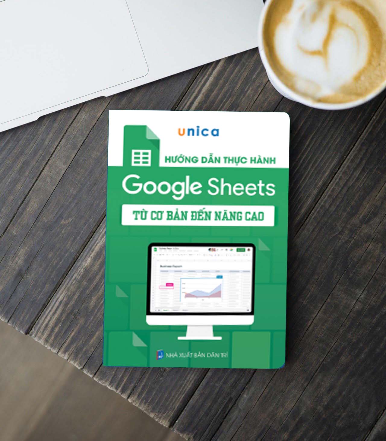 Combo 3 Sách Word - Excel - Google sheet Tin học văn phòng Unica, Hướng dẫn thực hành từ cơ bản đến nâng cao, in màu chi tiết, TẶNG video bài giảng