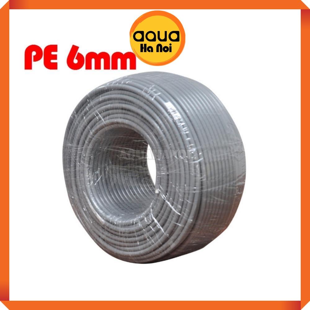 Ống dây dẫn nước máy lọc RO, máy bơm phun sương - Phi 6 mm - Màu xám/màu đen -