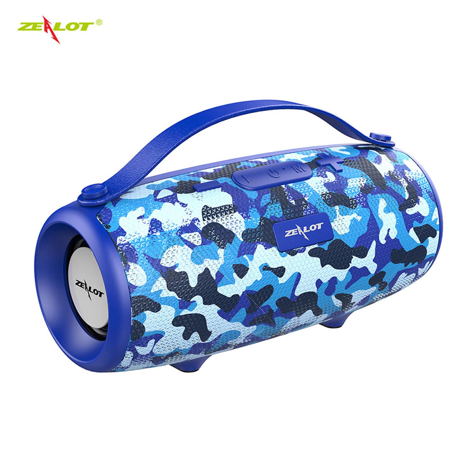 Loa Bluetooth không dây ZEALOT S34 không thấm nước HiFi TWS Hỗ trợ loa siêu trầm âm thanh nổi - Màu đỏ