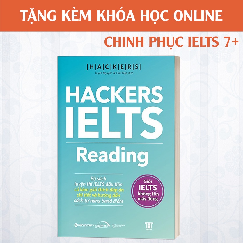 Combo Bộ 4 Cuốn Hackers IELTS (Listening + Reading + Speaking + Writing) : Tặng khóa học online