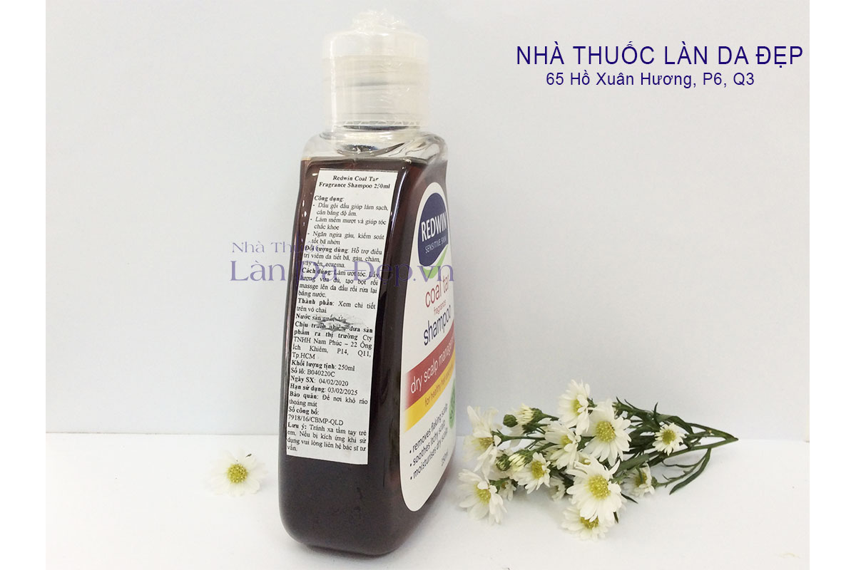 Dầu Gội REDWIN COAL TAR Fragrance Shampoo Ngăn ngừa Gàu, Kiểm Soát Bã Nhờn 250ml
