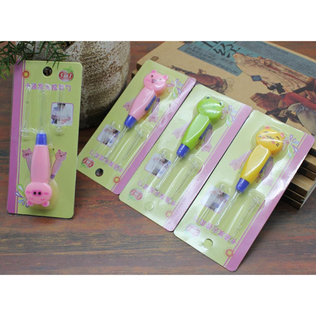 Visible Ear Spoon with LED Illuminated for Kids Ear Care Kit