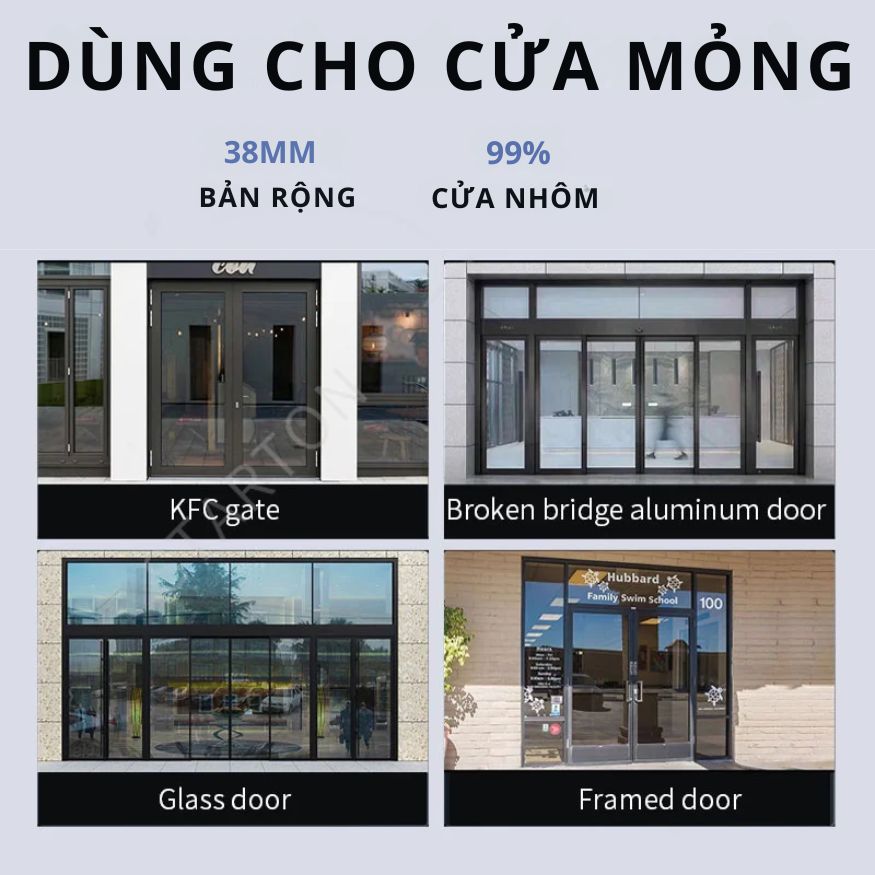 Khóa Thông Minh Kachi MK42 - Chuyên Dụng Cửa Nhôm Xingfa, Cửa Kính | Mở Khóa Qua App Tuya, Vân Tay, Thẻ Từ | Chống Nước IP65 - hàng chính hãng