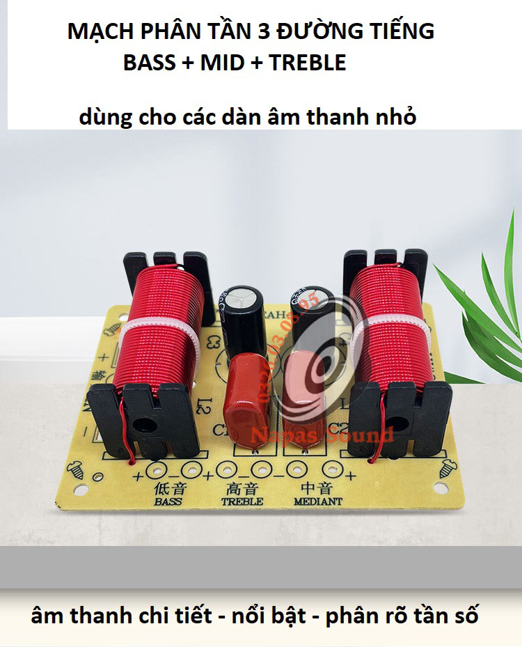 BỘ 2 MẠCH PHÂN TẦN 3 ĐƯỜNG TIẾNG GIÁ RẺ WEAH305 - 1 BASS 1 MID 1 TRÉP - PHÂN TẦN 3 LOA NHỎ