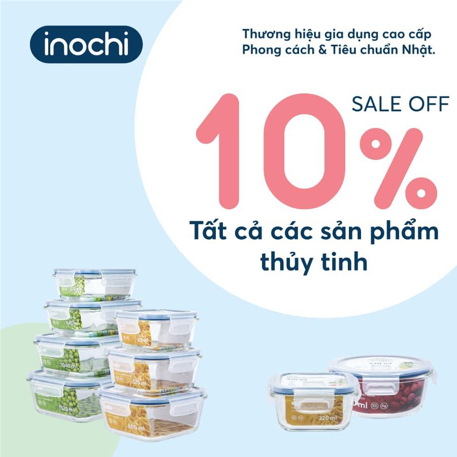 Hộp thủy tinh đựng thực phẩm (tròn, vuông, chữ nhật) chính hãng INOCHI - Tiêu chuẩn nhật bản.