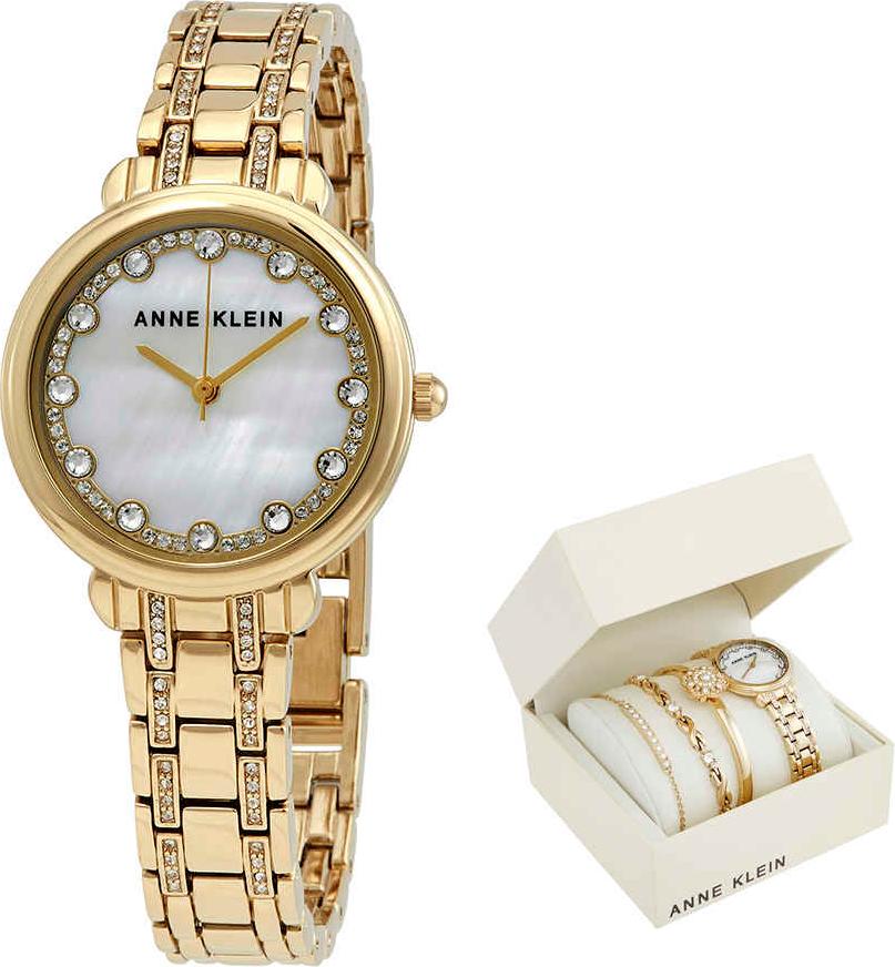 Bộ đồng hồ và vòng tay ANNE KLEIN 3488GPST