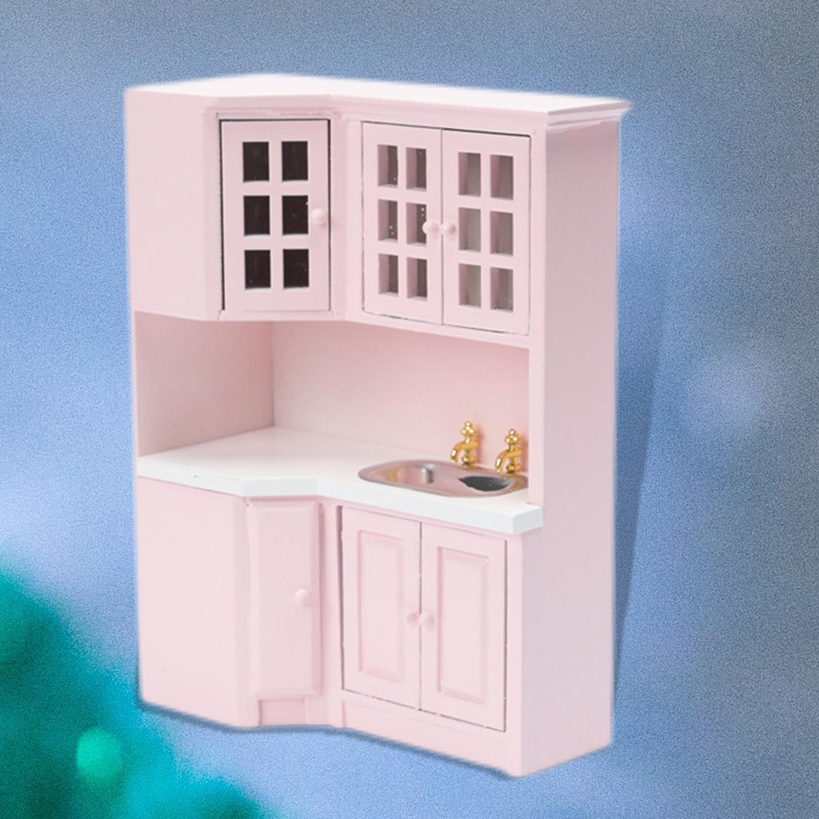 1:12 Doll House Cabinet Baby Doll Living Room Furniture Supplies Decor
