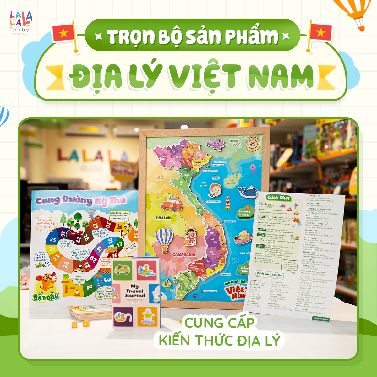 [Mẫu mới] Ghép hình Địa lý Việt Nam - Đồ chơi ghép hình nam châm cho bé 3 tuổi trở lên