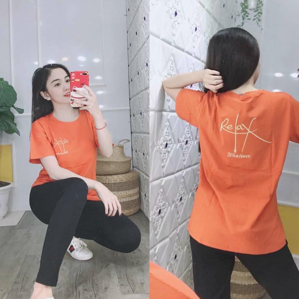 Bộ thun nữ đồ mặc nhà chất vải cotton co giãn
