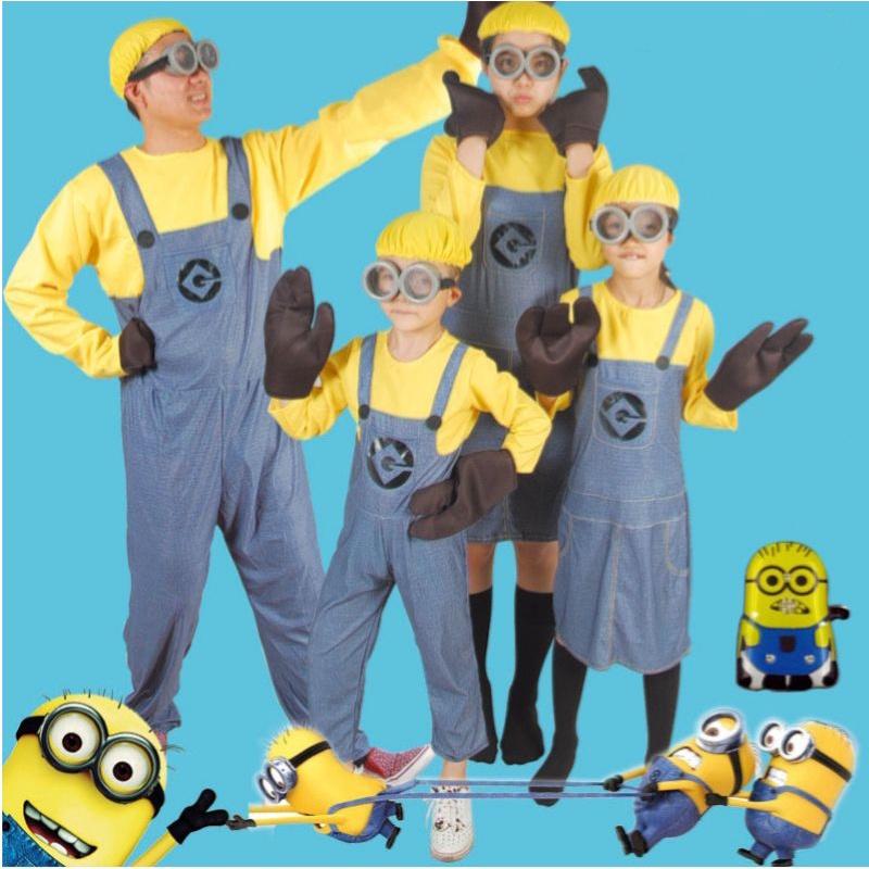 Bộ quần áo hoá trang Minion người lớn và trẻ em cực kỳ dễ thương