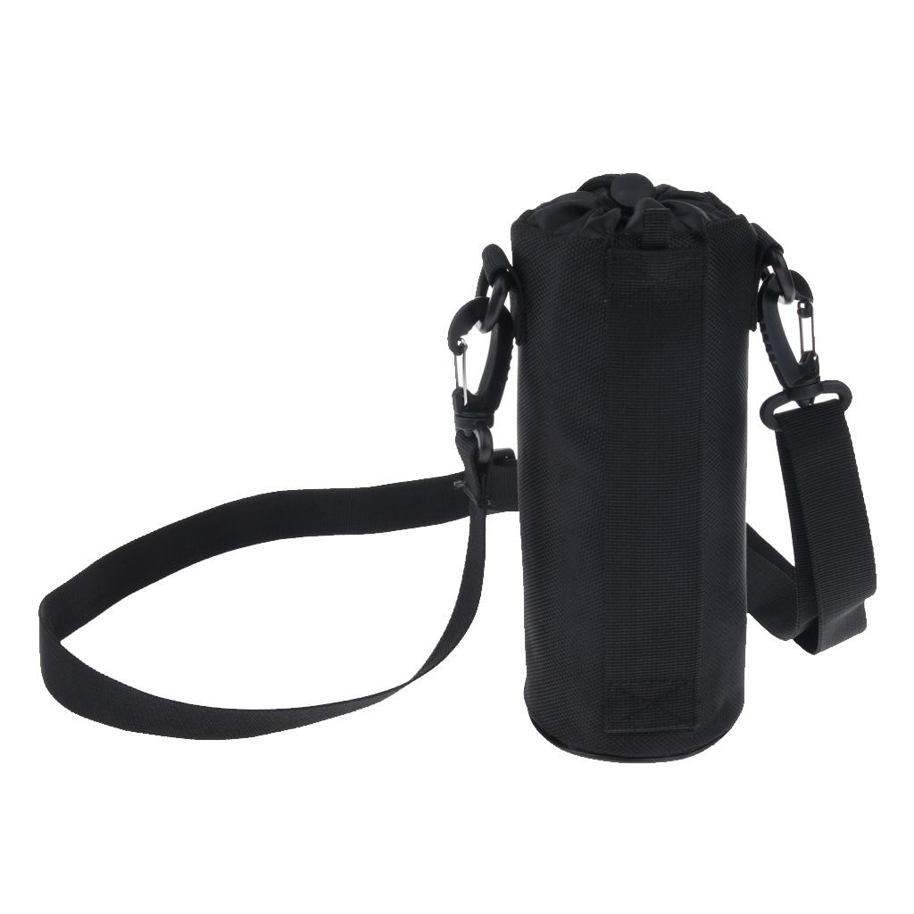 Oxford Sports Water Bottle Sleeve Holder Bag Shoulder Strap Pouch