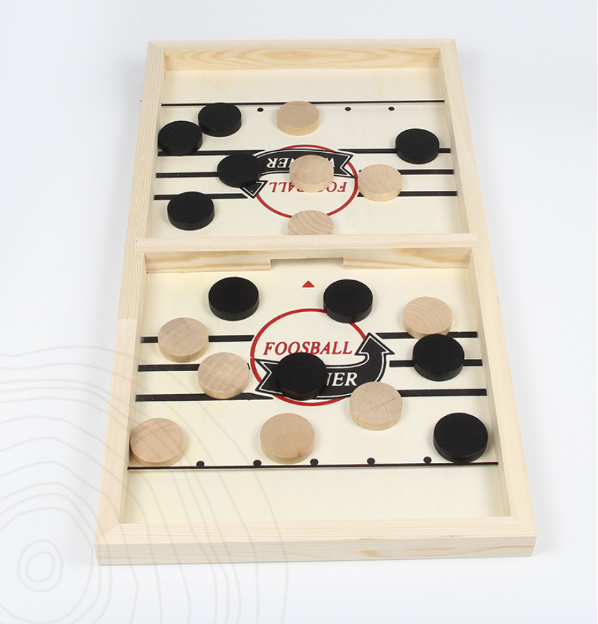 Đồ Chơi Cờ Búng Bàn Gỗ 54.7x24.5cm, rèn luyện khả năng tập trung cho bé - Chính hãng