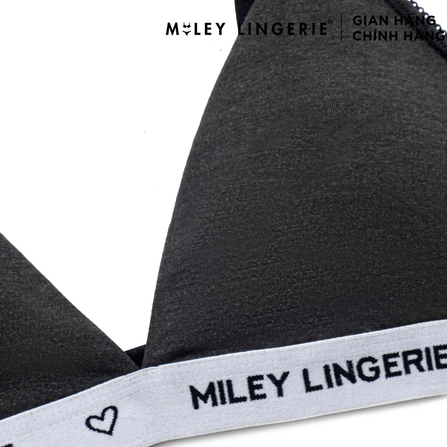 Áo Ngực Cổ V Vải Sợi Thiên Nhiên Lưng Logo Being Me Miley Lingerie