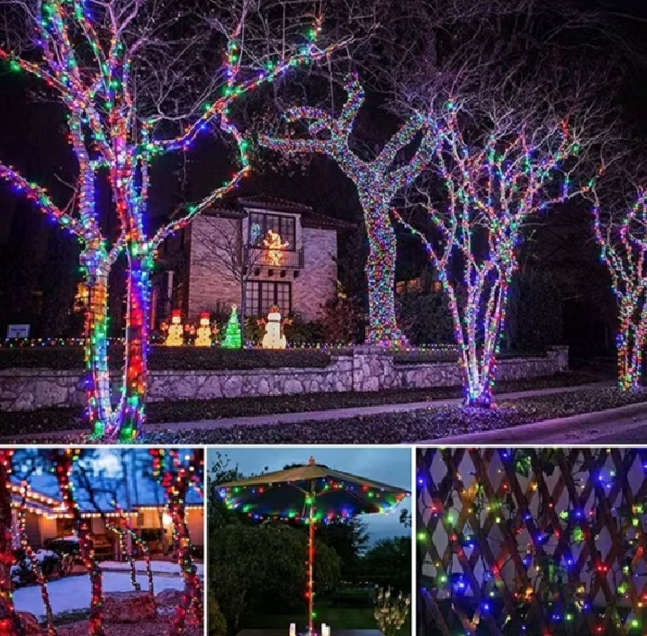 dây đèn LED dài 40M trang trí nhiều màu siêu đẹp chống nước