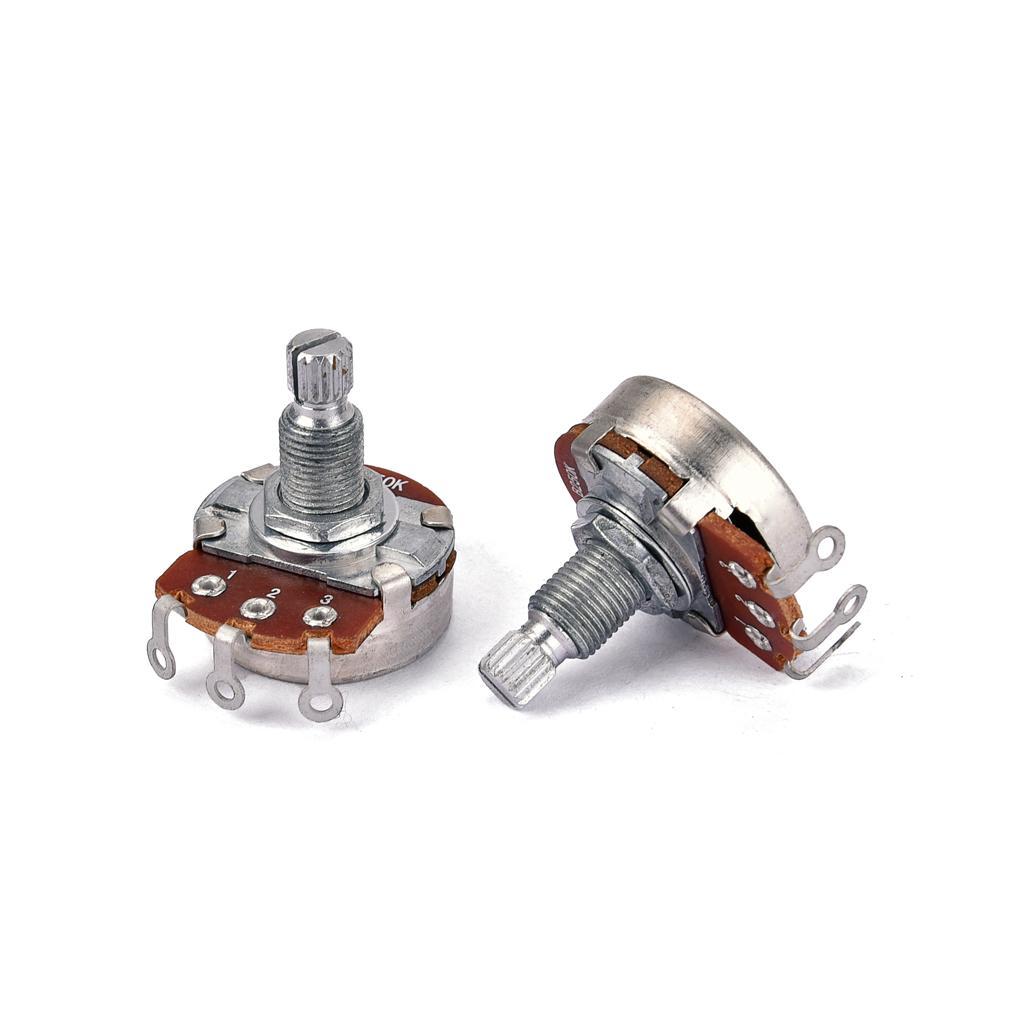 2 Pieces B250K Clubfoot Push Pull Control Guitar Pot for Electric Guitar