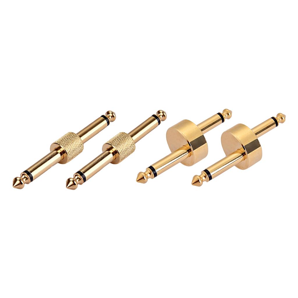 4 Cái/bộ Phơ Guitar Chuyển Đổi Cổng Kết Nối Cắm Phụ Kiện Vàng