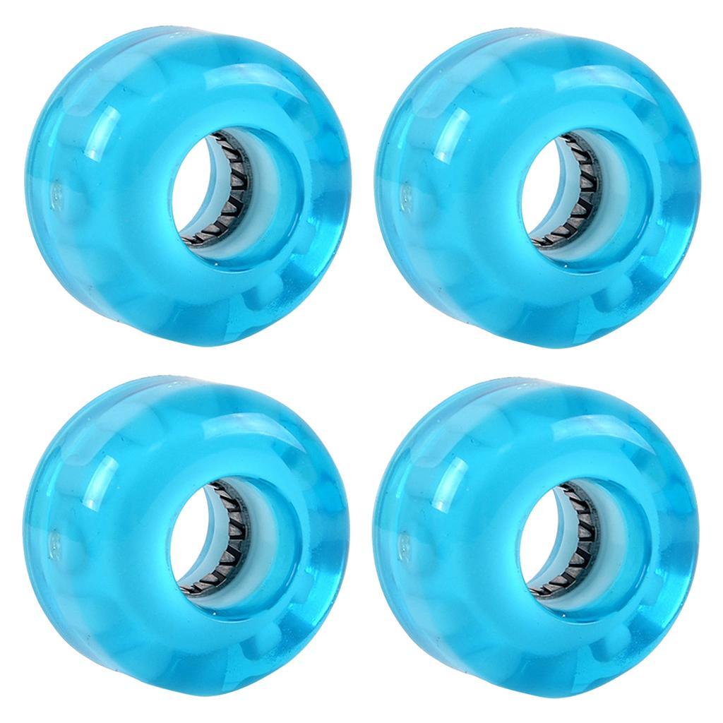 Skateboard Wheels Glow Flash Cruiser Longboard 78a Blue
