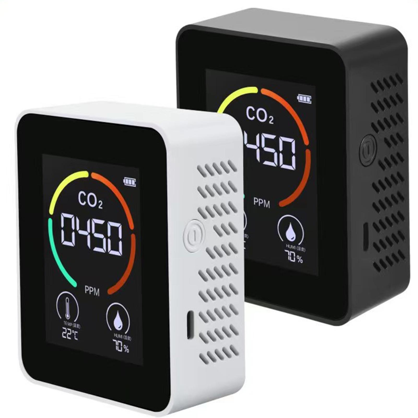 3 in 1 Carbon Dioxide Detector Air Quality Monitor Temperature Humidity Air Analyzer for CO2 Digital CO2 Meter
