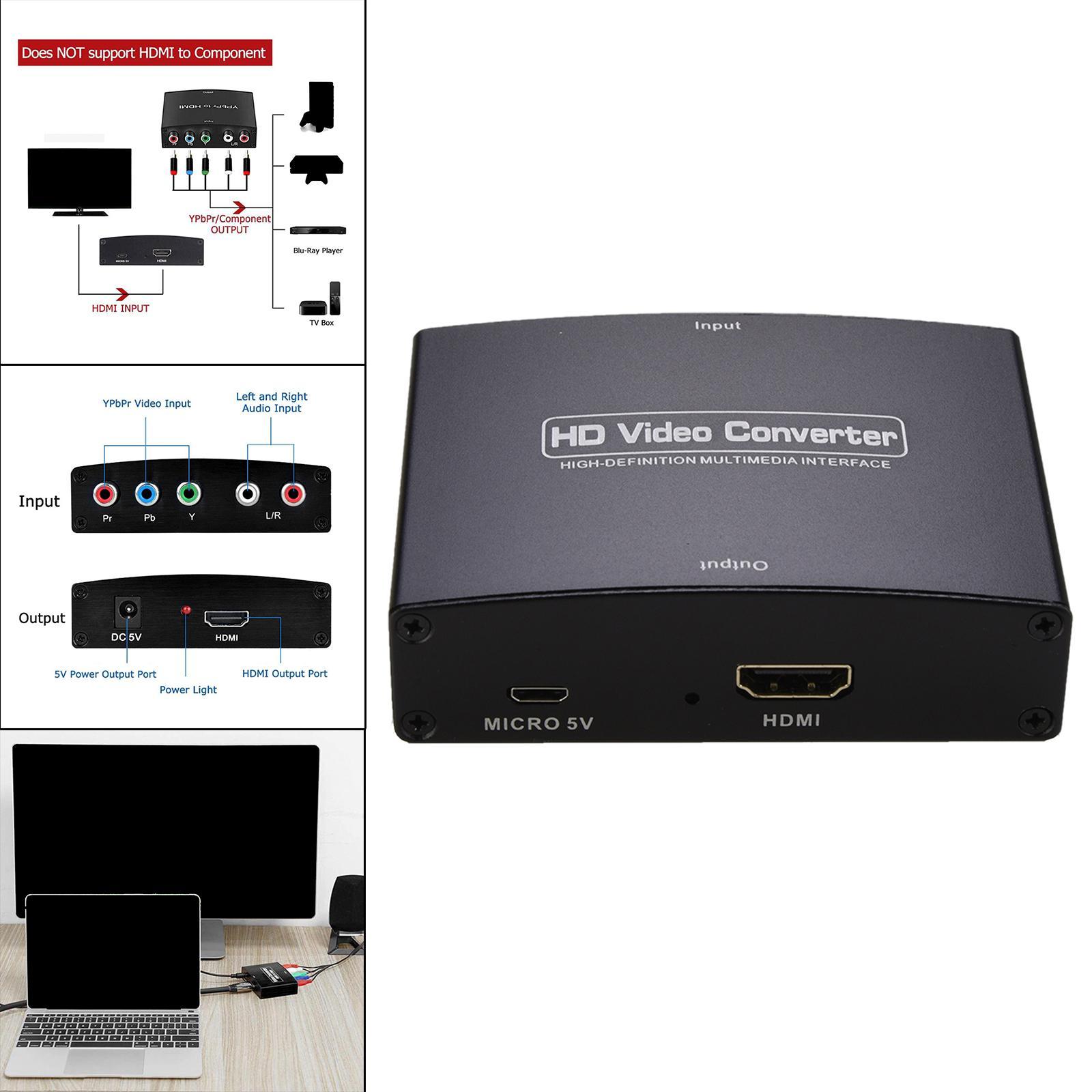 5RCA RGB to   Adapter Component to   1080P for  PS3