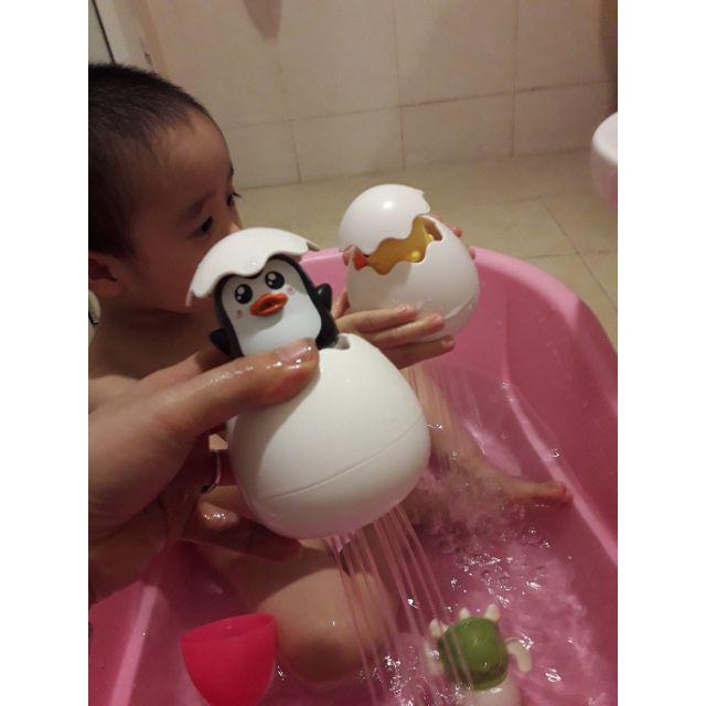Đồ Chơi Nhà Tắm - Vịt Con - Chim Cánh Cụt Phun Nước Tạo Mưa