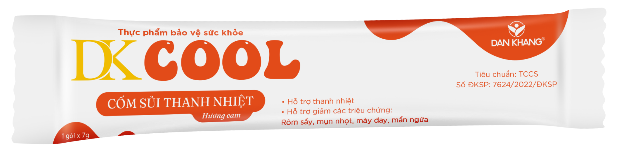 Cốm Sủi Thanh Nhiệt DKCOOL Hỗ Trợ Thanh Nhiệt - Hộp 10 gói x 7g