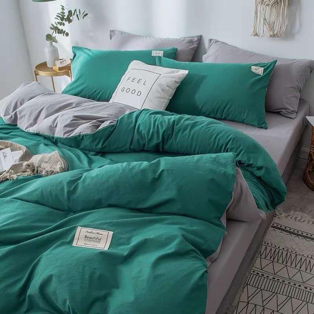 Bộ Chăn Ga Gối Cotton đũi hàng nhập cao cấp - tổng hợp