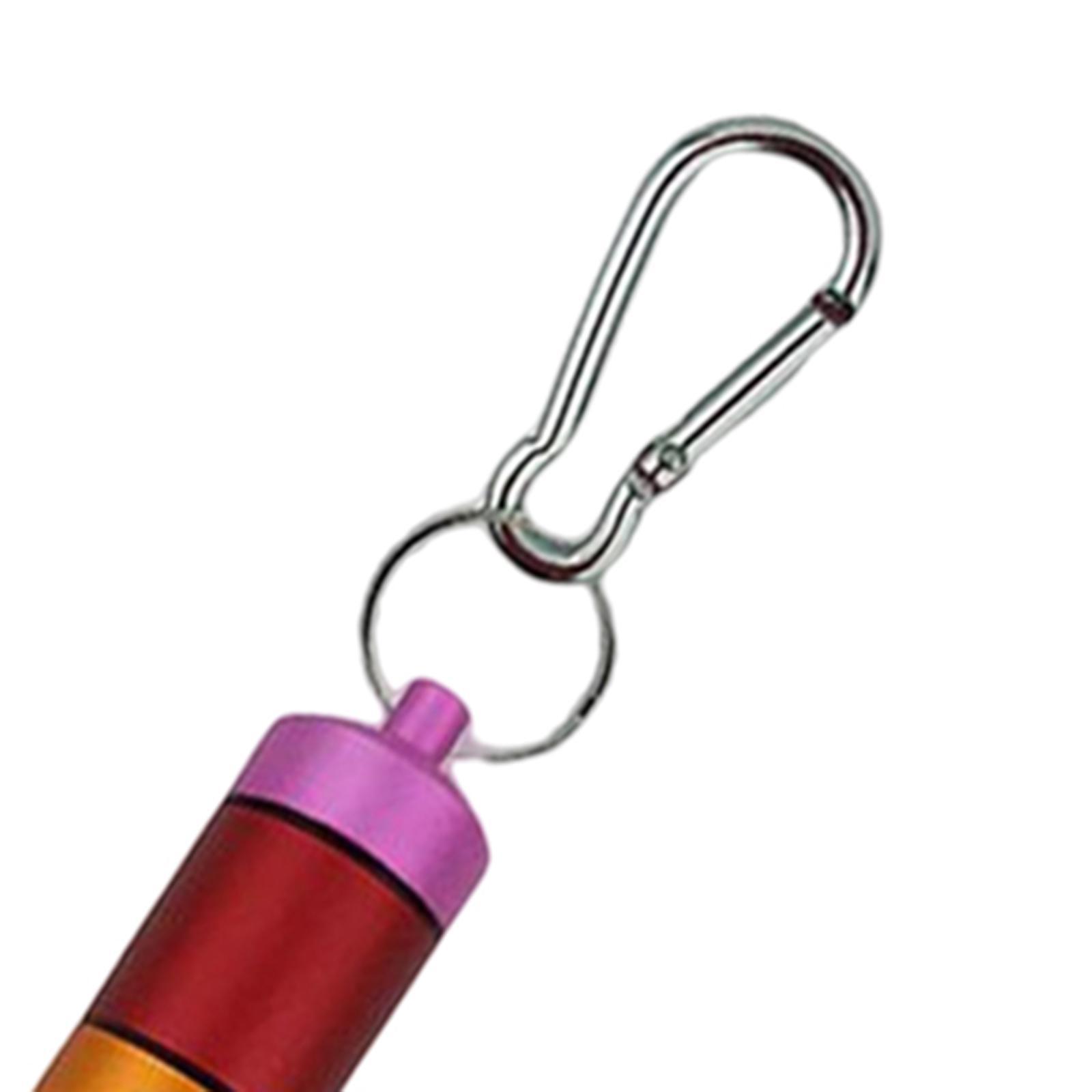 Case Small Aluminium Alloy Box Keychain Container for Outdoor