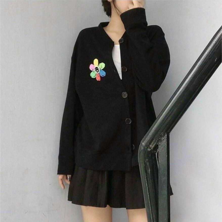 ÁO CADIGAN IN HOA CÚC MAISON UNISEX, dành cho nam nữ kèm ảnh thật