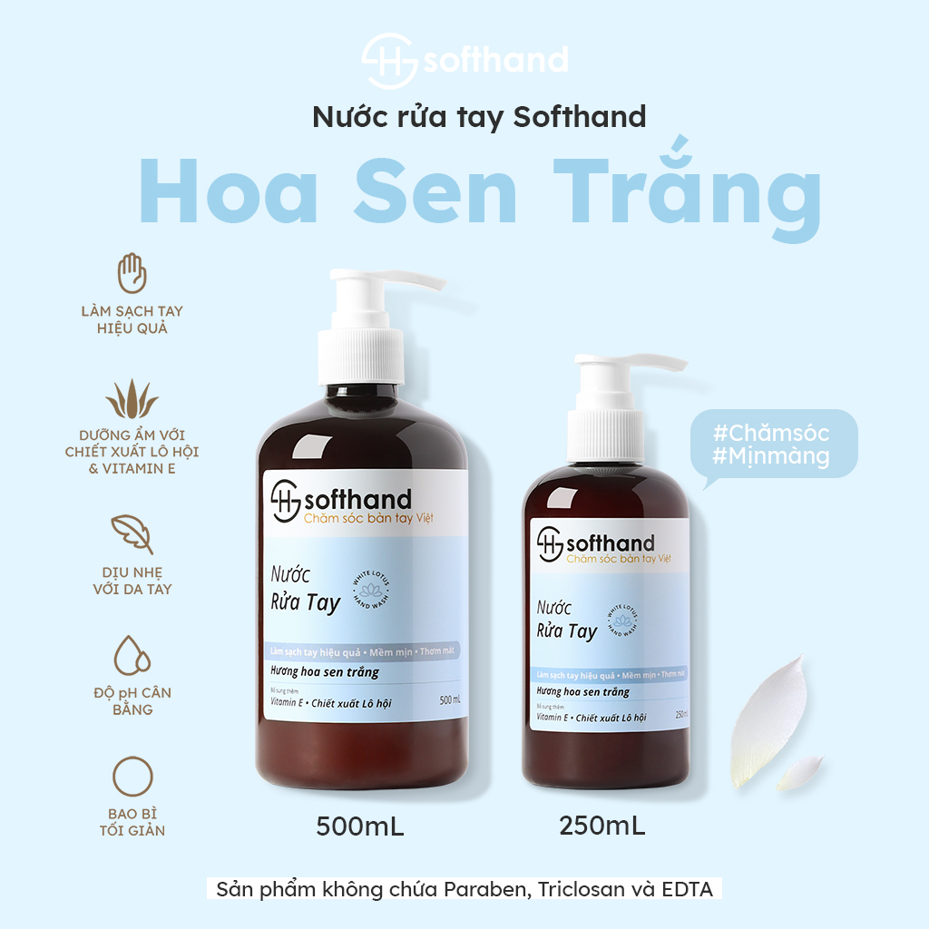 Nước rửa tay Softhand 250mL/chai