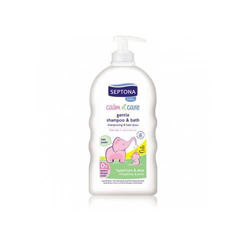 Sữa tắm và gội trẻ em chiết xuất Lô Hội - SEPTONA Calm N' Care Baby Gentle Shampoo & Bath With Hypericum & Aloe 500ml