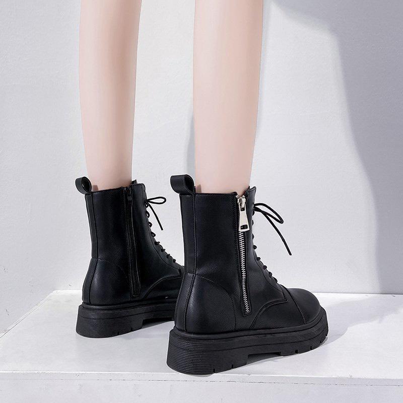 Bốt nữ chiến binh 2 khóa sườn khác màu (mã 306)