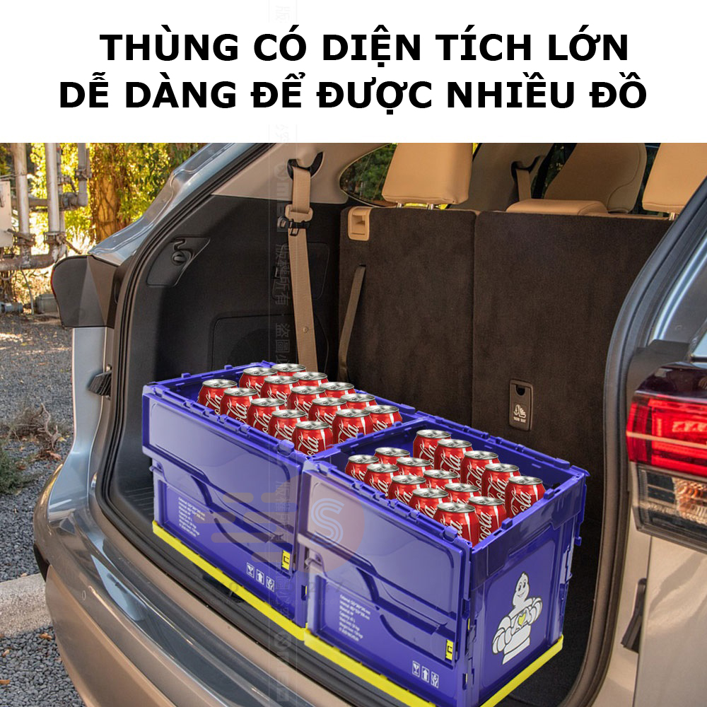 Thùng lưu trữ gấp gọn trên ô tô 18L, 36L, 48L Michelin