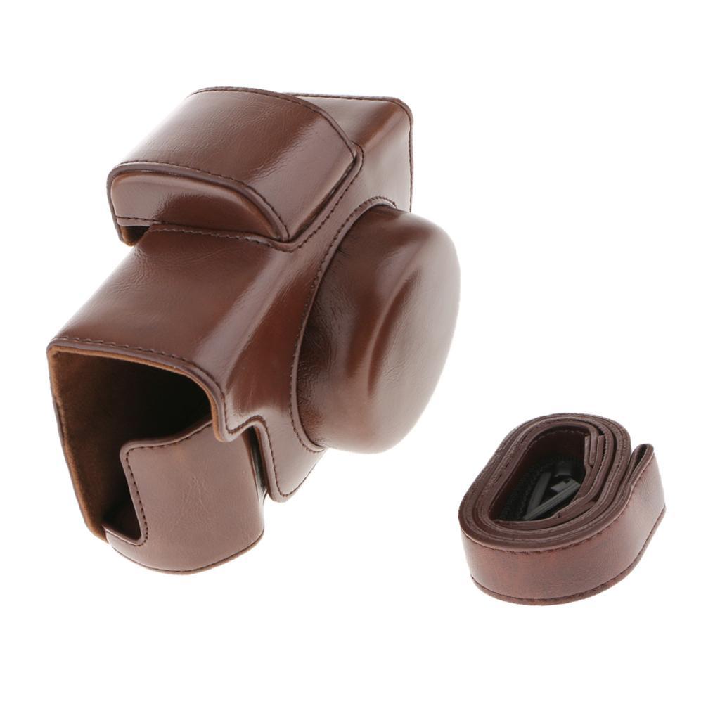 Camera Bag Protective Case Protector Cover for Olympus EM10II ( Coffee )