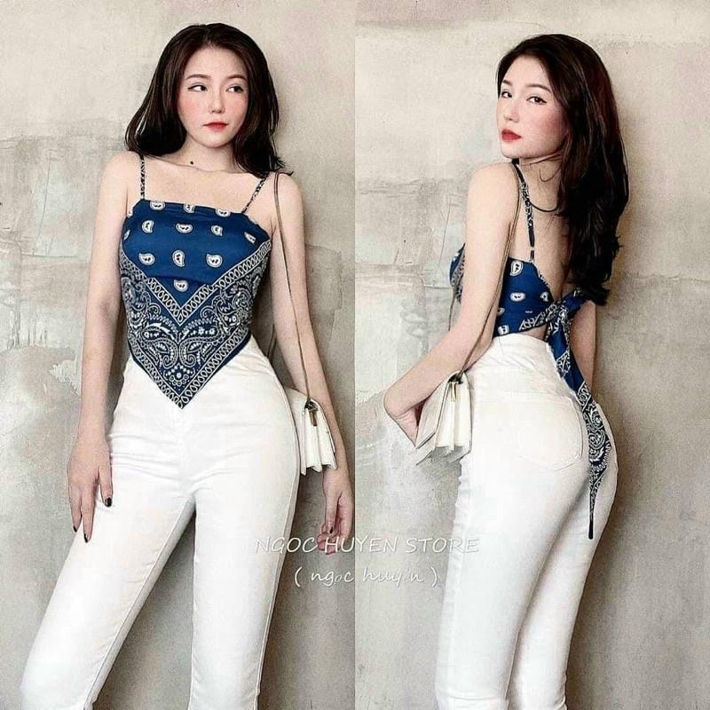 Quần Bò Nữ Skinny Lưng Cao Màu Trắng Cạp Cao Co Giãn Trơn Cơ Bản