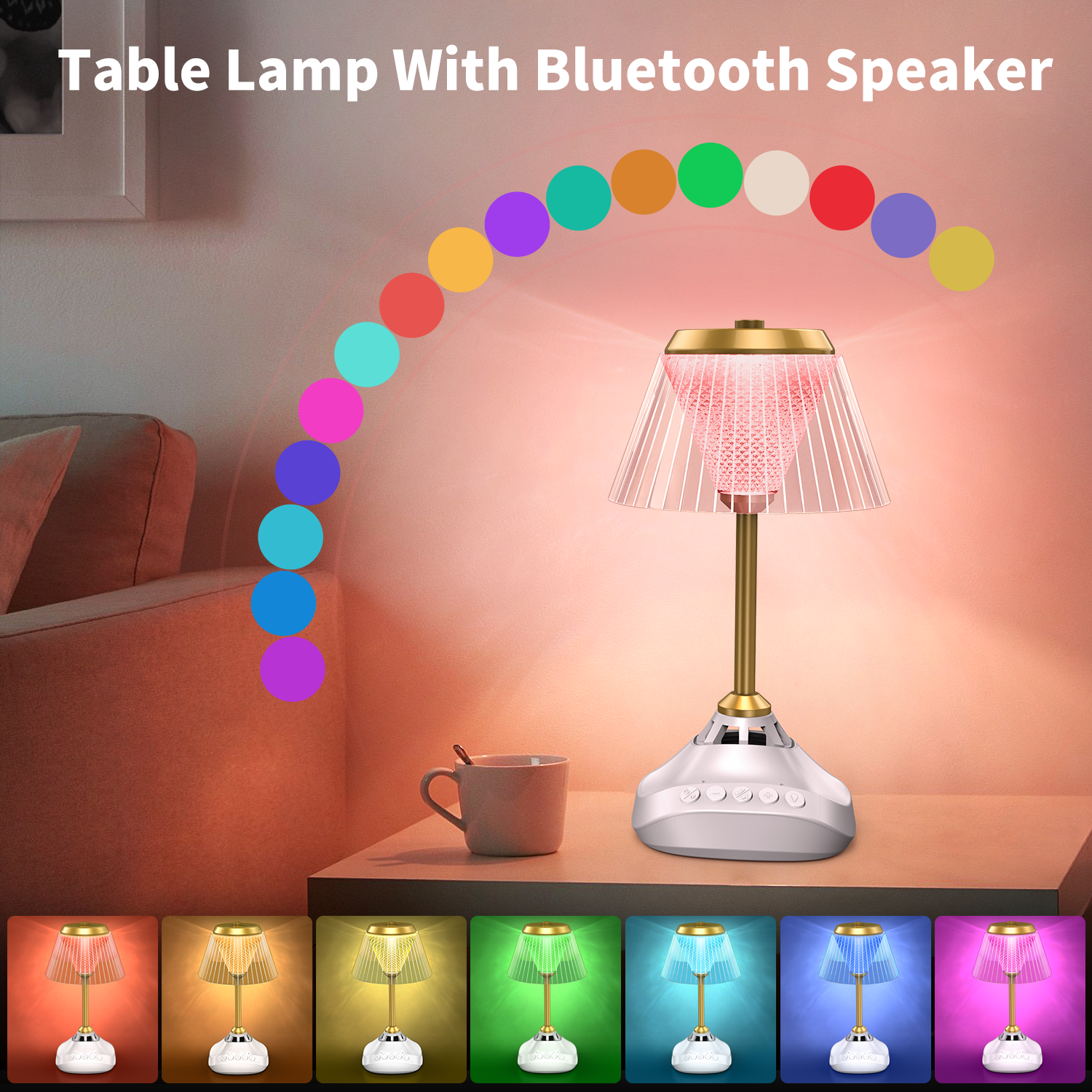 Loa bàn Kinh Qur'an Đèn bàn Hồi giáo Hồi giáo 7 màu Kinh Qur'an Đèn LED trang trí bàn Kinh Qur'an Player Đèn cảm ứng Bluetooth Màu sắc: SQ-918